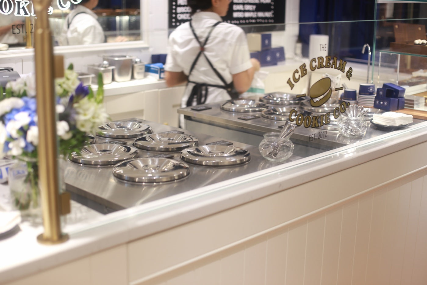 The counter and service area