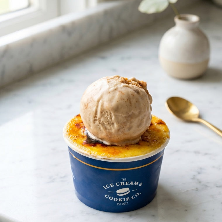 Affogato ice cream in an ICC cup