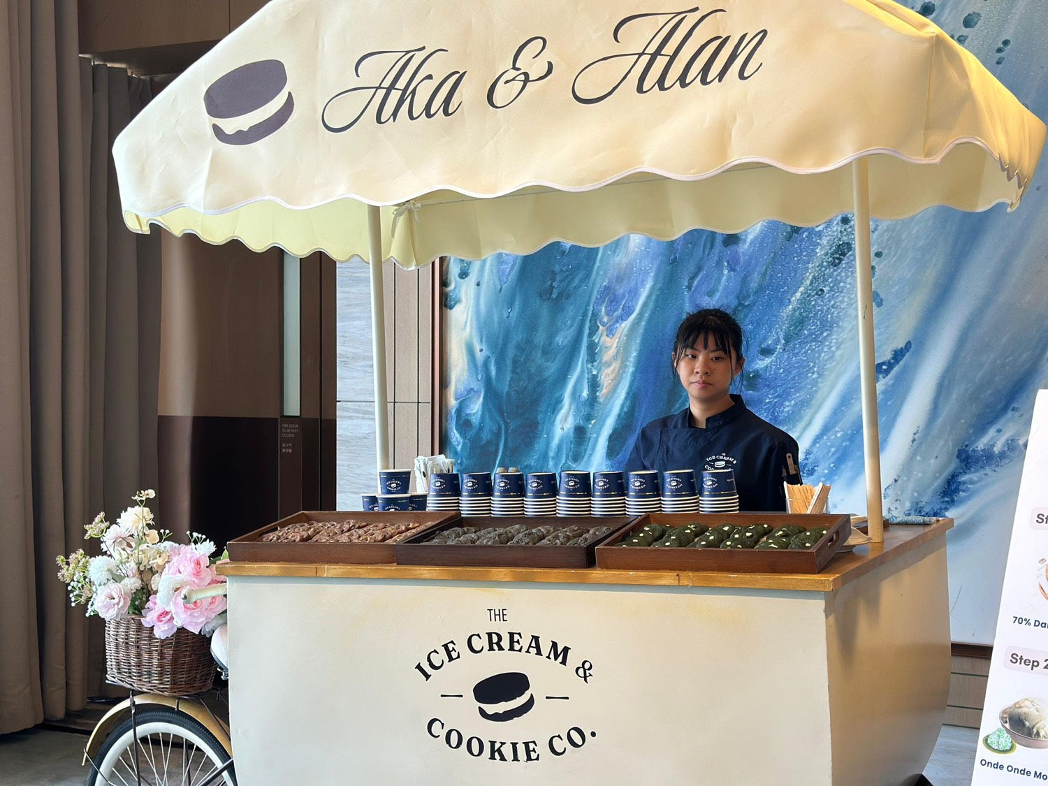 Personalised wedding cart