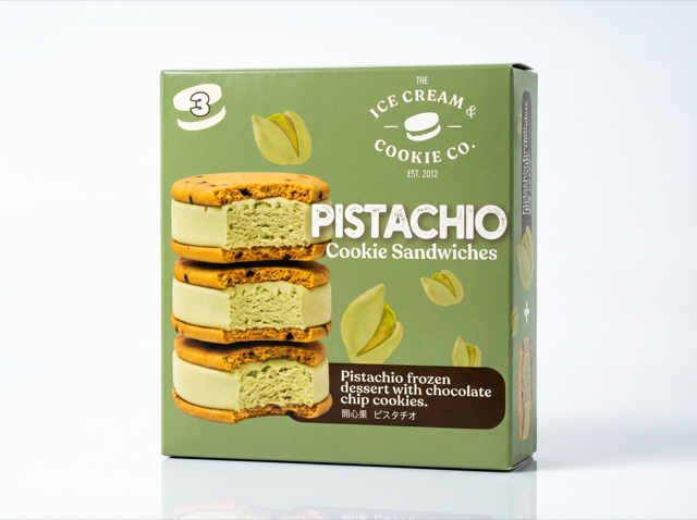 Pistachio sandwich